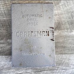 Vintage Craftsman Drill Bit Set Automatic Drill Index