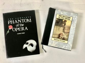 2 1980s Phantom Of The Opera Hardcover Books Complete Broadway Play Gaston Leroux 