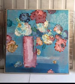 4x4 wall flower artwork