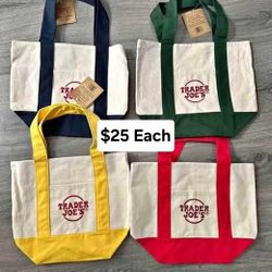 Trader Joe's Minni Totes And Minni Insulated Cooler New