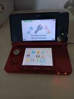 NINTENDO 3DS FLAME RED SYSTEM