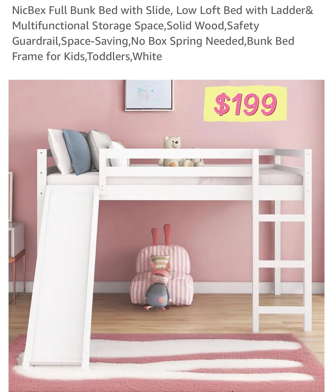 Full Bunk Bed With Slide