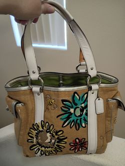 COACH Vintage Sunflower Tote Bag