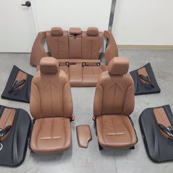 Full Interior from 2015  BMW 3-Series (F30) Luxury Line Saddle Brown 