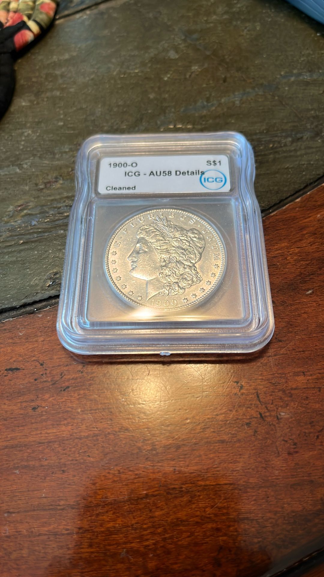 1900-O Morgan Silver Dollar Graded AU58!