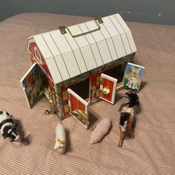 Barn House Toy Set
