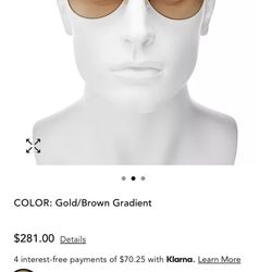 Burberry Honey Check Aviator Sunglasses, 59mm  (Authenticated)   BRAND NEW 