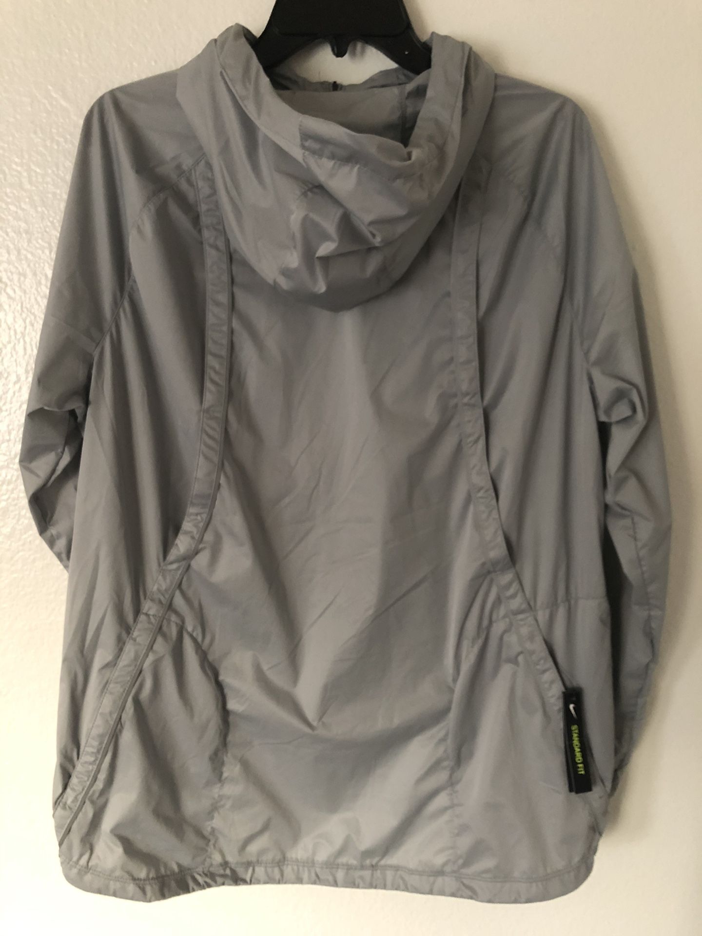 Nike Womens Shield Running Jacket Grey Runaway Reflective