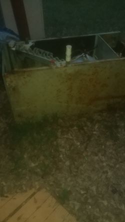 Scraps metal from ac unit