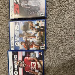 College Football 25/Madden 25/NBA 2K25 PS5