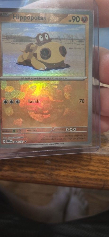 Pokemon  Hippopotas  [Master Ball] #52  Prismatic  Evolutions 