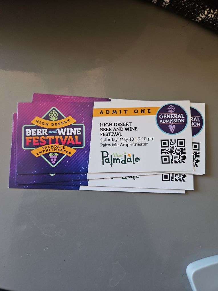 Beer and Wine Festival Tickets!