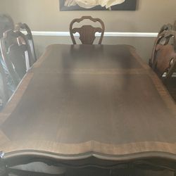 Dining Room Table, 10 Chairs
