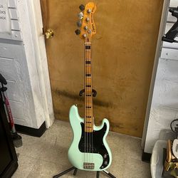 Squier Precision Bass Electric Bass Guitar – Seafoam Green