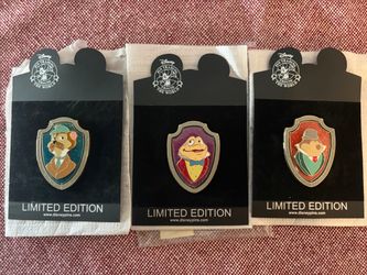 3-pin Set #2 - 60th Anniversary The Adventures of Ichabod and Mr. Toad Anniversaries Disney pins