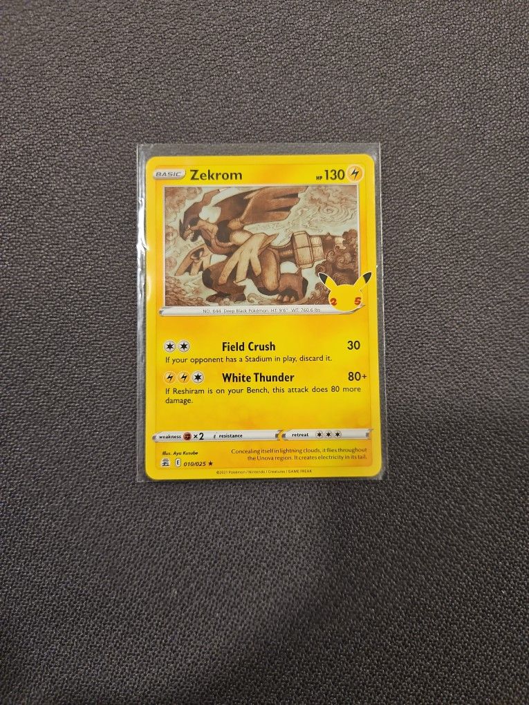 Zekrom Celebrations Card