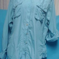 EXOFFICIO shirt- jacket for women/ camisa-chaqueta para mujer size L/G