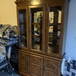 Wood China Cabinet 
