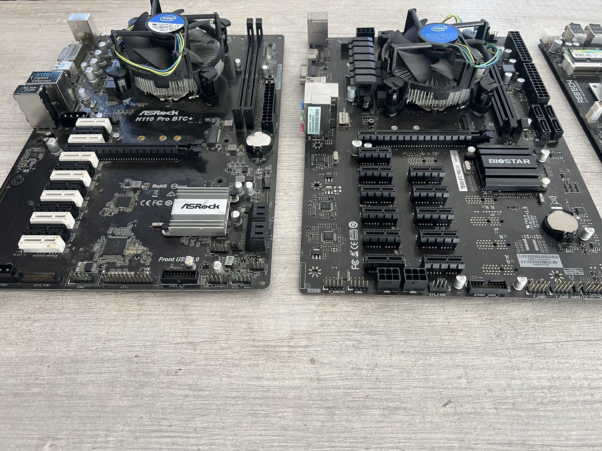 Pro Btc+ Motherboard Bitcoin Mining Rig Asrock 13 Gpu ASRock H110 Pro BTC+  Celeron CPU 4GB