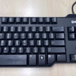 Wired Dell USB Keyboard - Black W/ 10-key Numeric Pad 