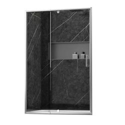 2160 $360  50 in. to 54 in. W x 71 in. H Pivot Semi-Frameless Shower Door in Brushed Nickel with Tempered Glass  Overall dimension: 50 - 54 x 71 in. W
