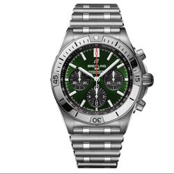 Breitling Chronomat B01 42 Green Dial Stainless Steel Watch 42mm
