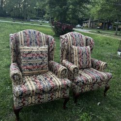Wingback Chairs Both For $300