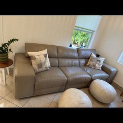 Genuine Leather Sofa FREE