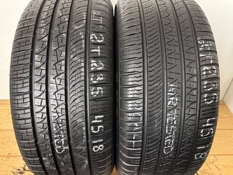 2 tires 235 45 18 Pirelli p zero as like new no repairs