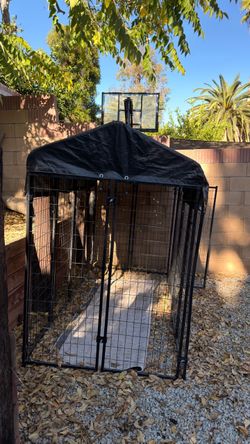 Outdoor Dog Kennel with Cover