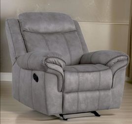 Grey Knoxville Microfiber Recliner Chair