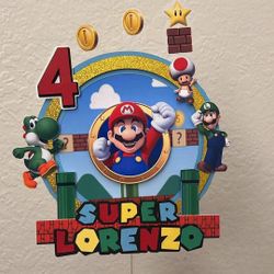 Super Mario Cake Topper 