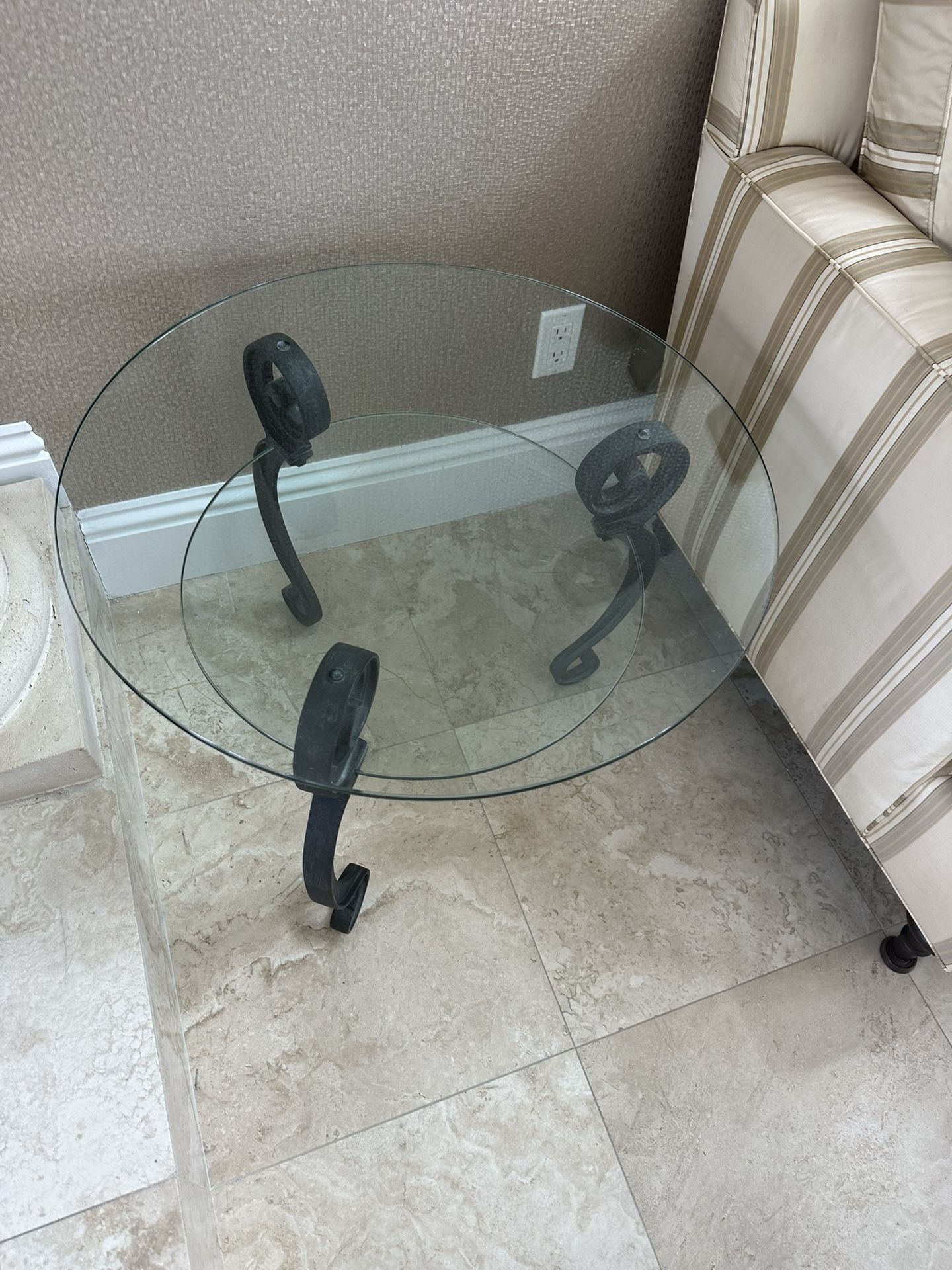 Glass Coffee And Side Tables