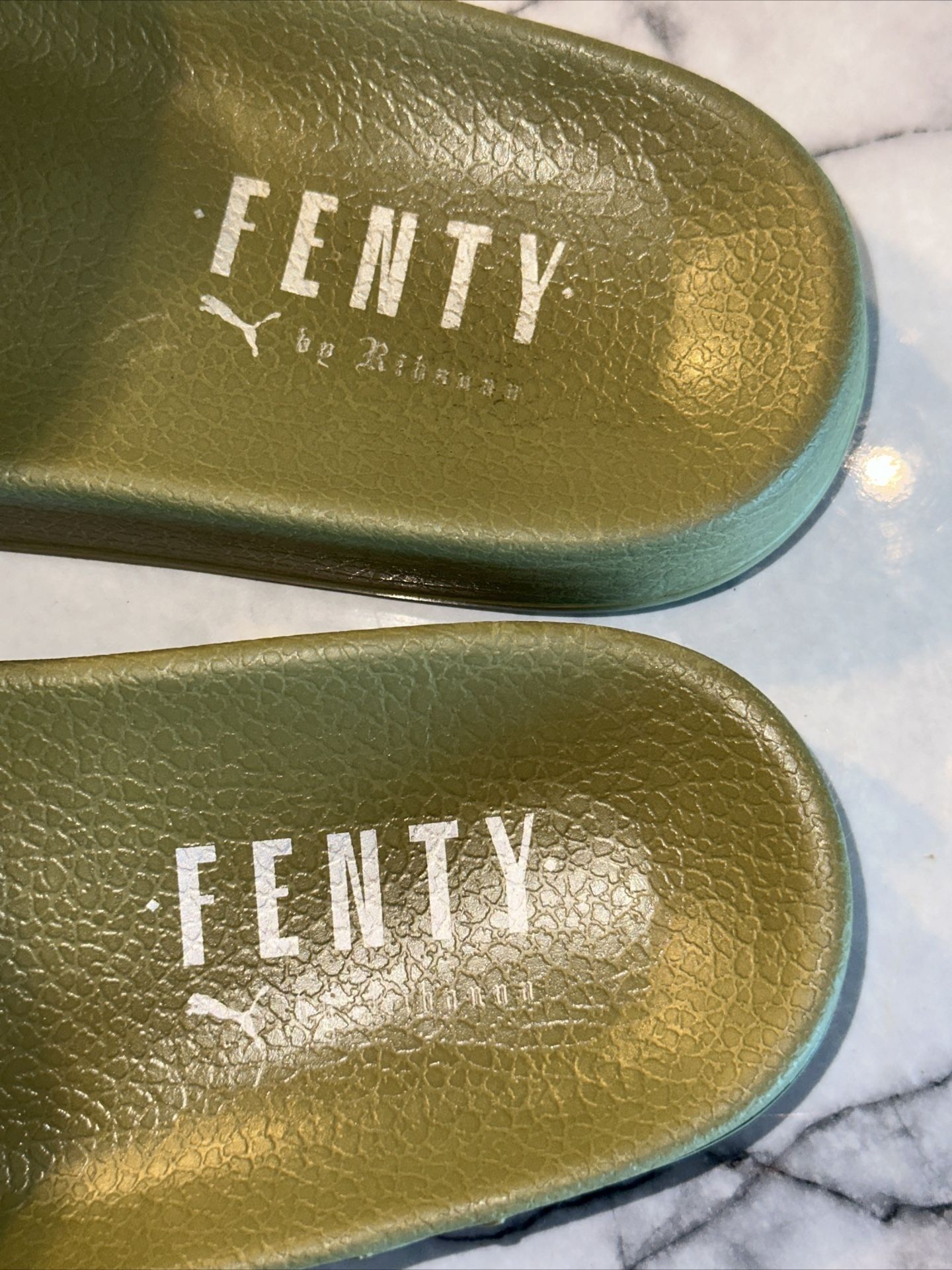 2017 Fenty Puma Olive Bow Slide Rihanna uk5 us7 8 Slides Sandals Shoes