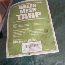 10ftx12ft Green Mesh Tarp