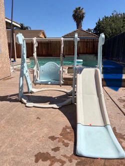 Toddler swing and slide