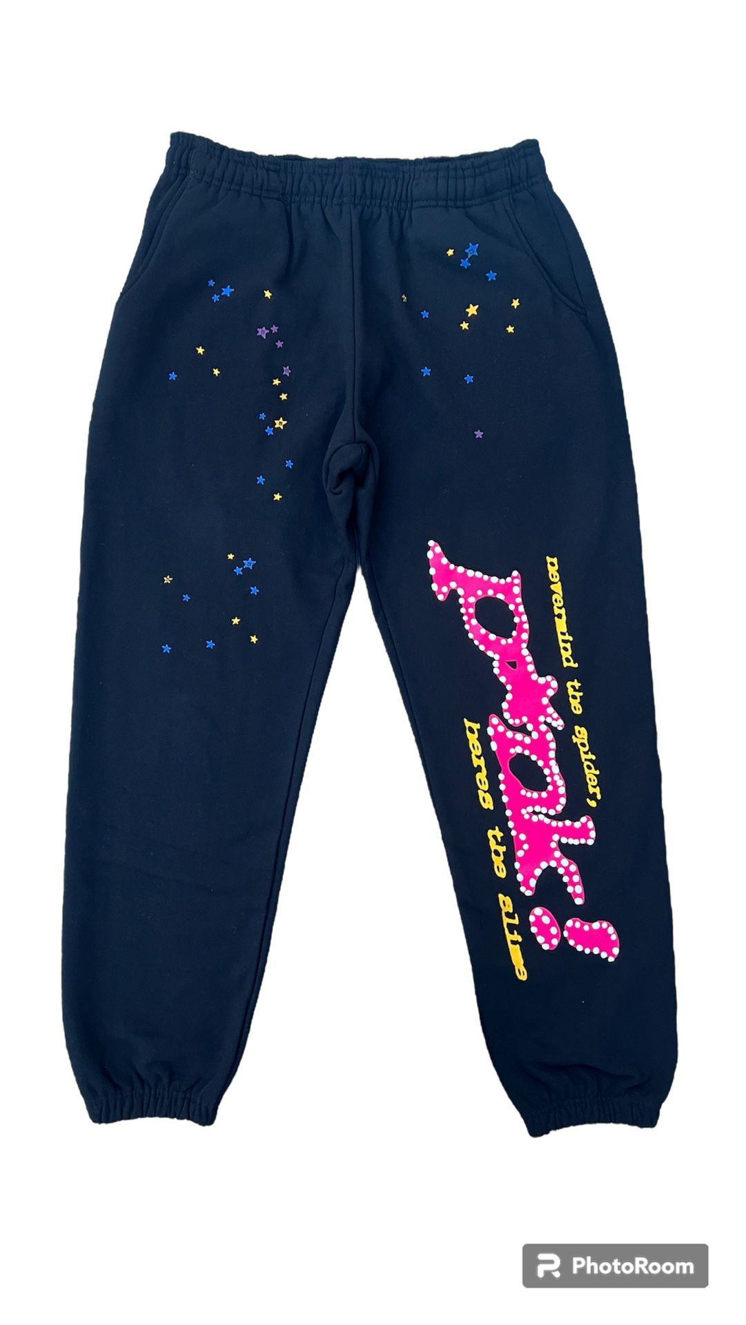 Sp5der P*NK Sweatpants Black (Size S)