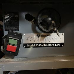 Rockwell Model 10 Table Saw