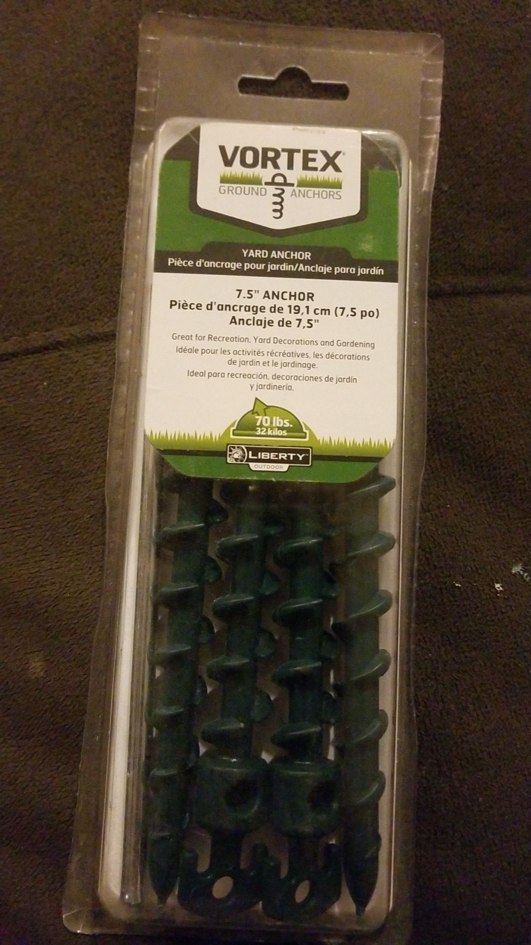 7.5" yard anchor