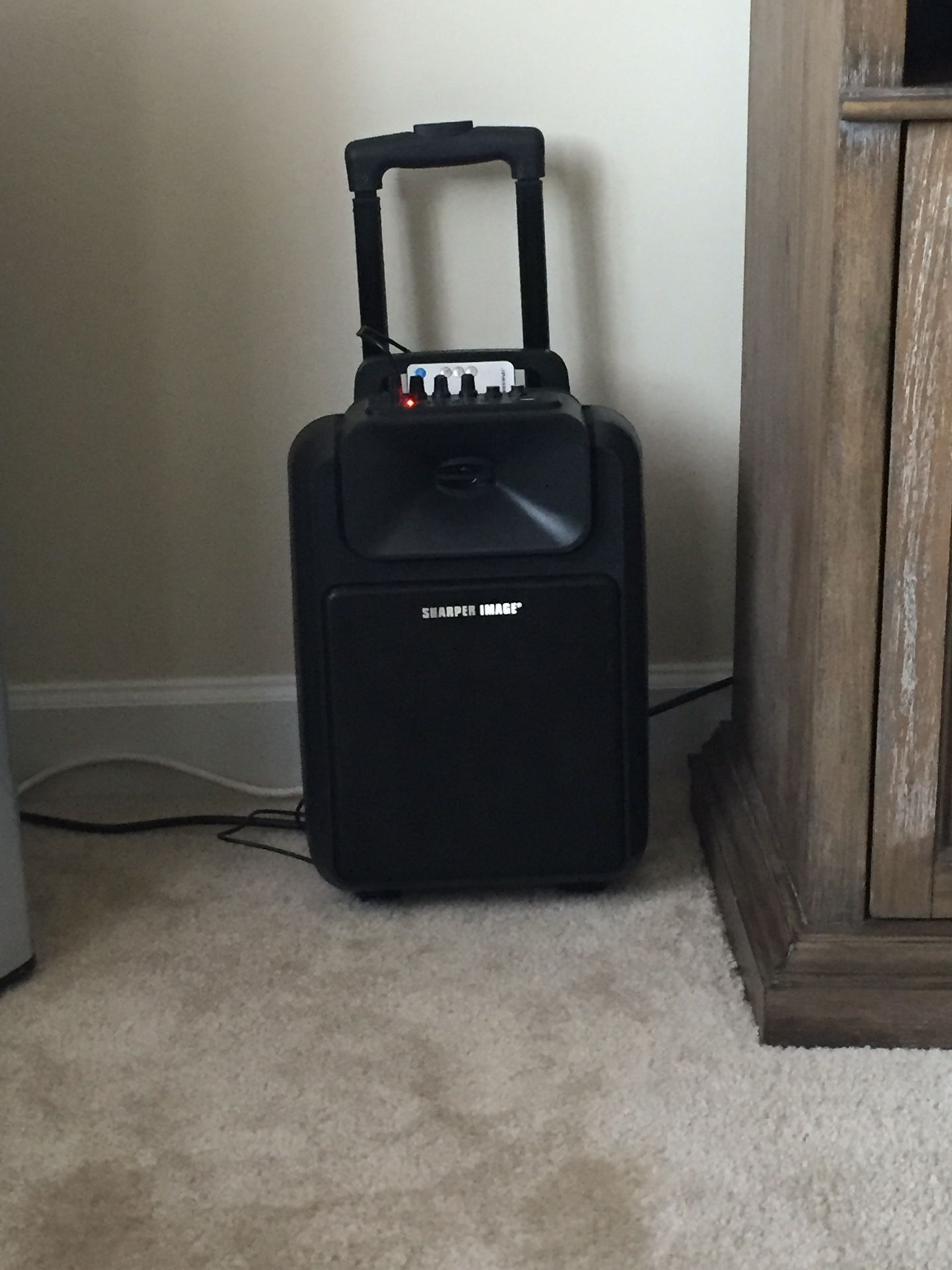Sharper image suitcase speaker wireless