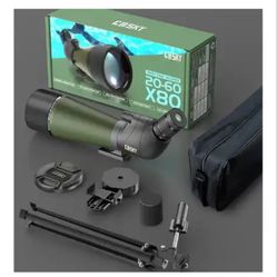 Gosky Spotting Scope with Tripod Includes carrying case and accessories.
