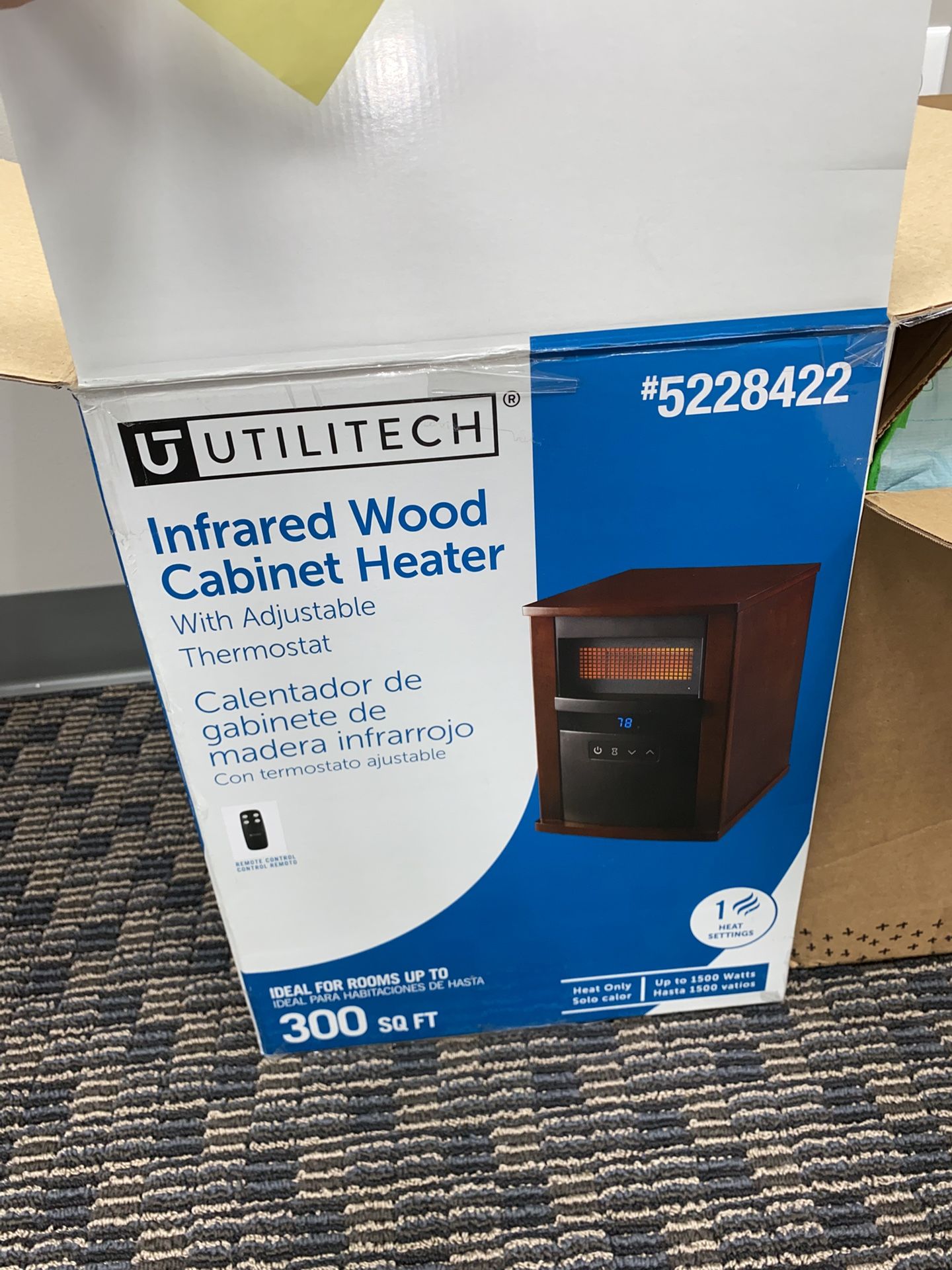 Infrared Wood Cabinet Heater