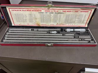 Inside Micrometer set 1.5”-32” measuring range