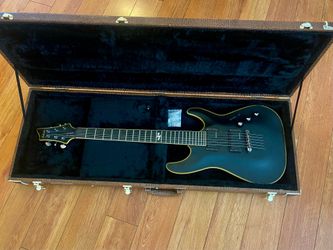 2007 Schecter Blackjack ATX Diamond Series C-1 Black Electric Guitar w/ TourTek Hard Case Seymour Duncan ACTIVE Blackout Humbuckers MINT!
