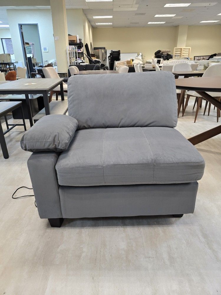 BRAND NEW Wide Sofa Chair for Living Room Accent Chair, Upholstered Comfy One Armchair with powr & USB Port,Gray,All Products : American Fashion Style Bags On Sale