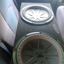 Kicker Dual 12" subwoofers in enclosed housing