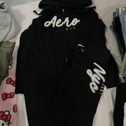 Aéropostale Black Tracksuit Set Size S