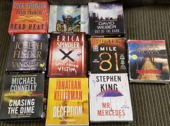 Lot of 9 Audio books on CD.