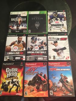PS2/XBOX 360 GAMES *read description*