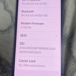 Unlocked iPhone 13 128GB 79% Battery Blue Apple